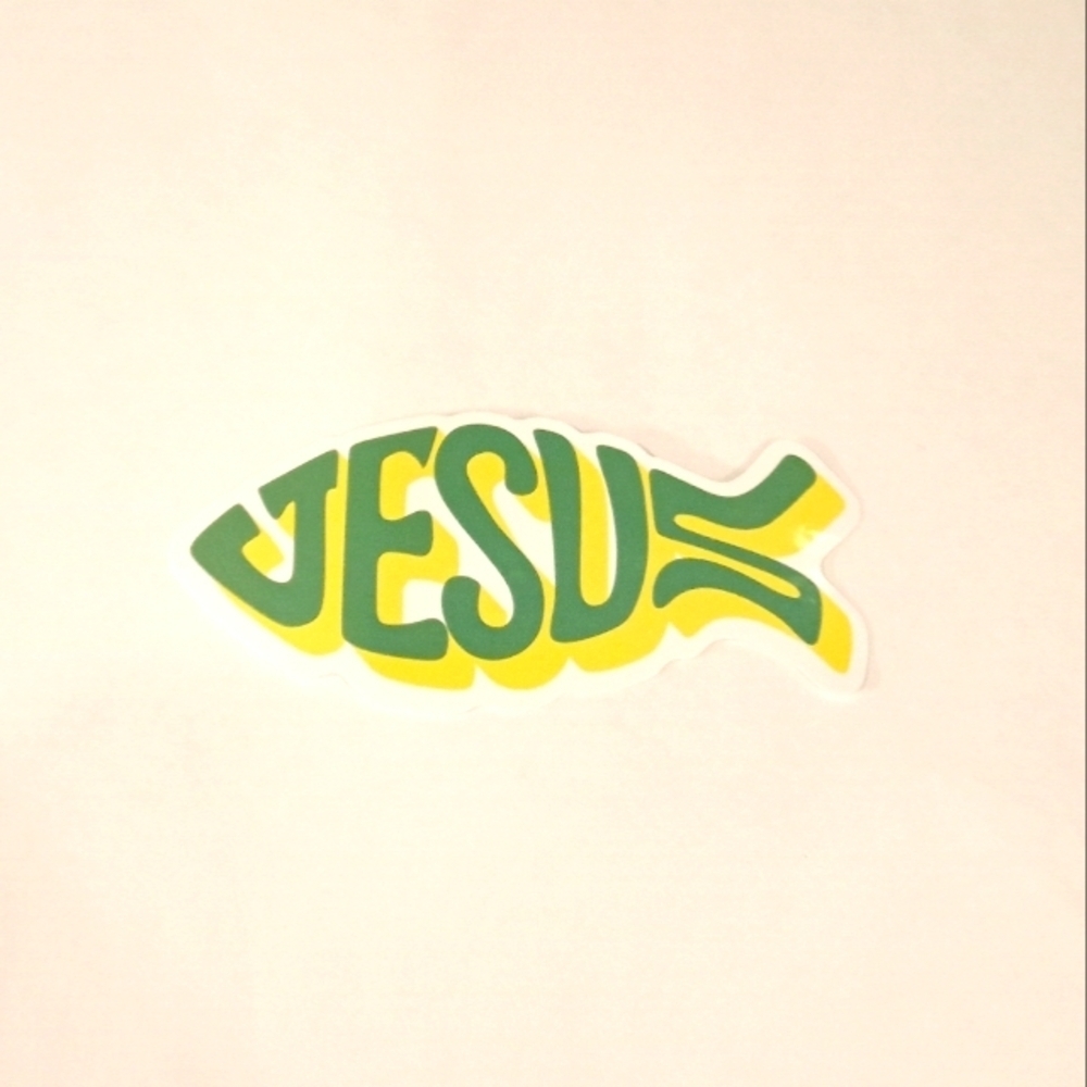 Jesus Fish Sticker - Picture 2 of 3